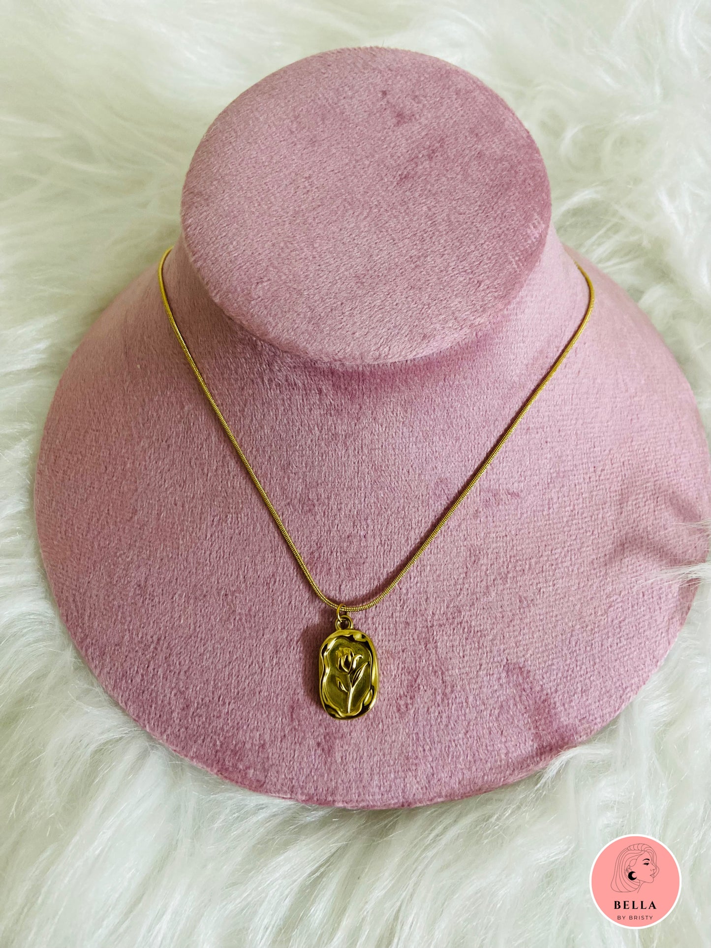 Gold Tulip Necklace
