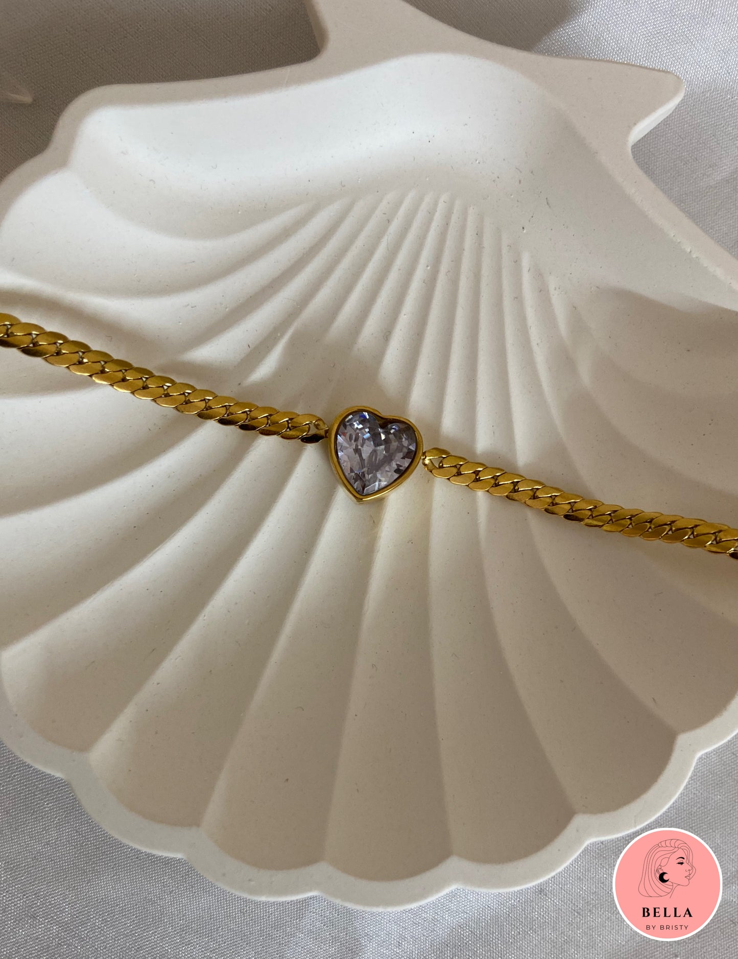 Heart Thick Chain Bracelet