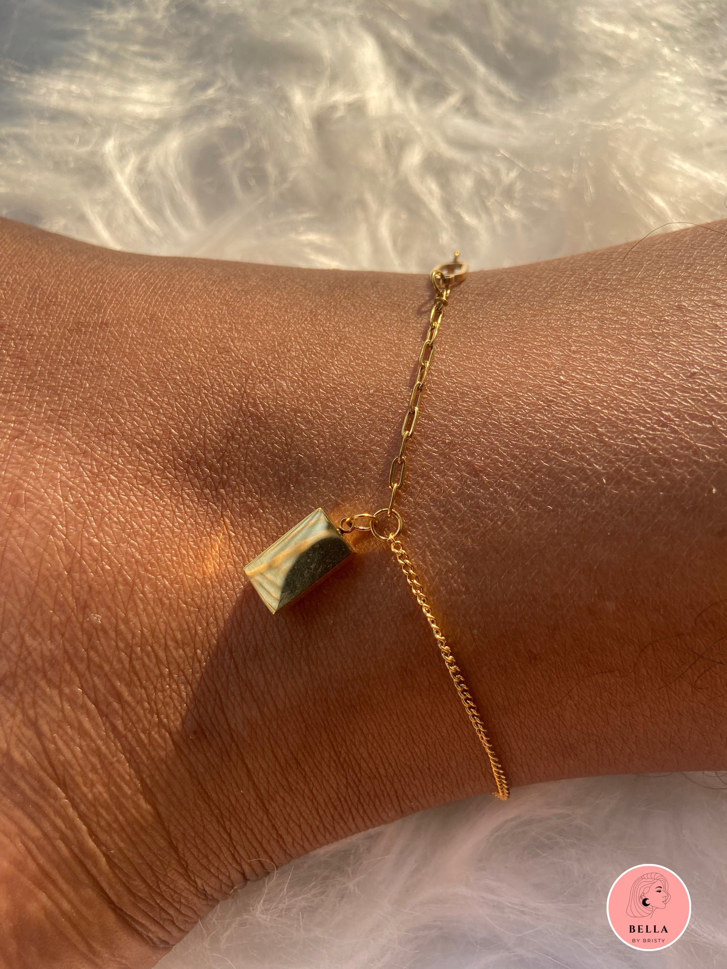 Square Charm Anklet