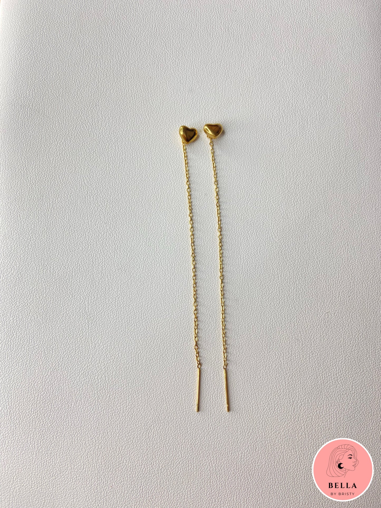Heart Threader Earrings