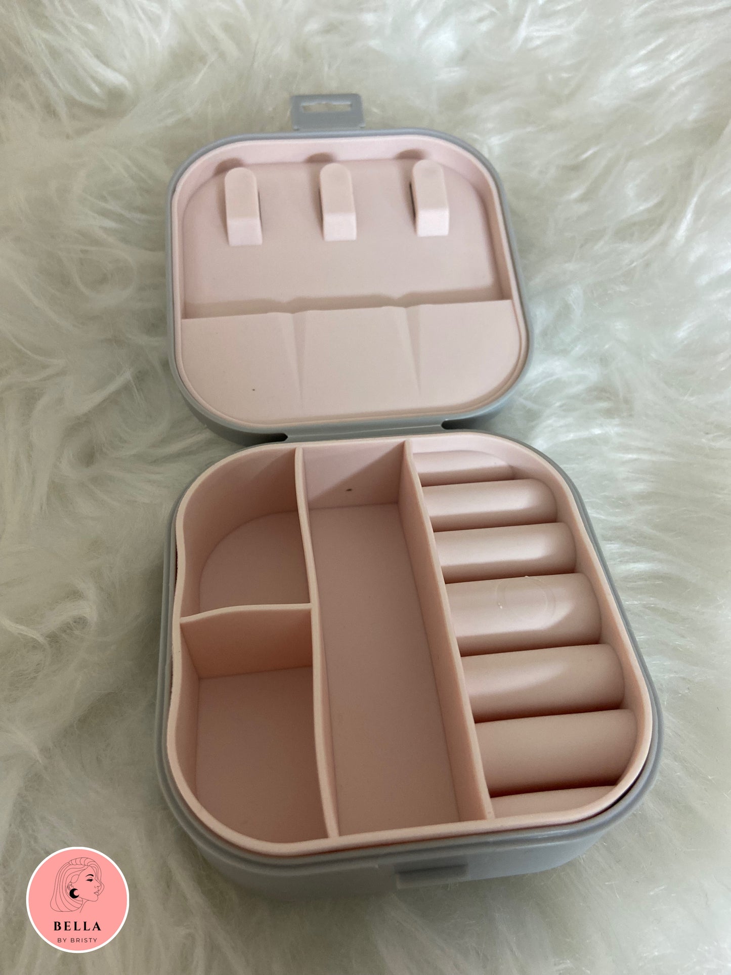 Travel Friendly Jewellery Box - Grey