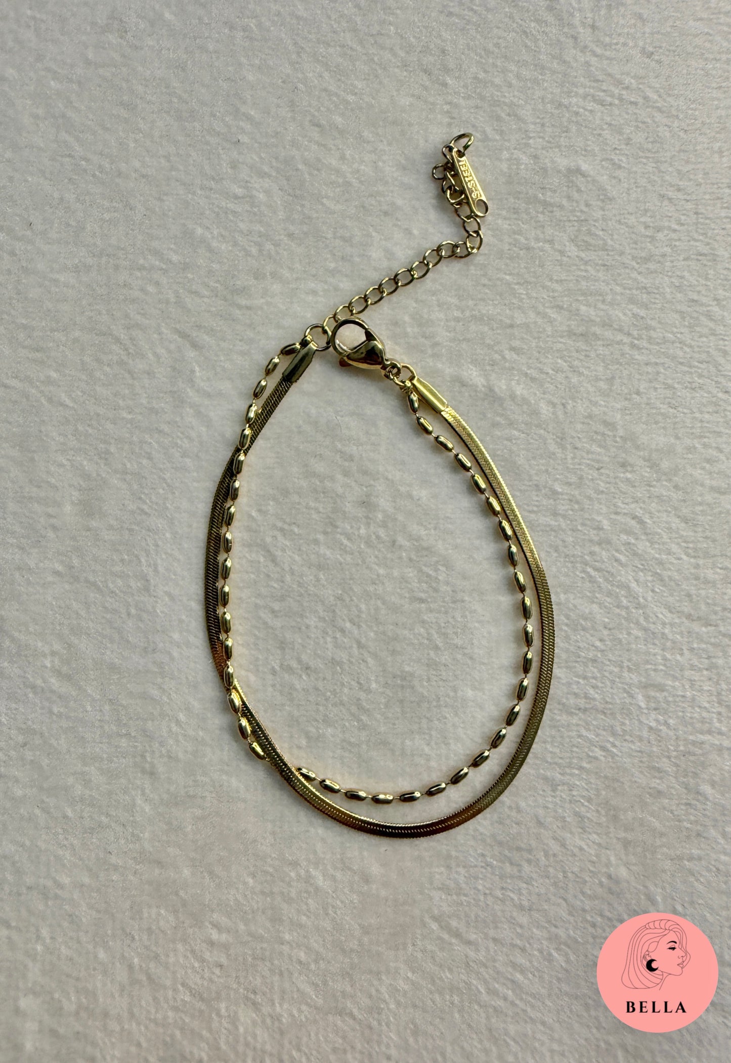 Double Layer Snake Chain Bracelet