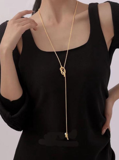 Y style Long Necklace