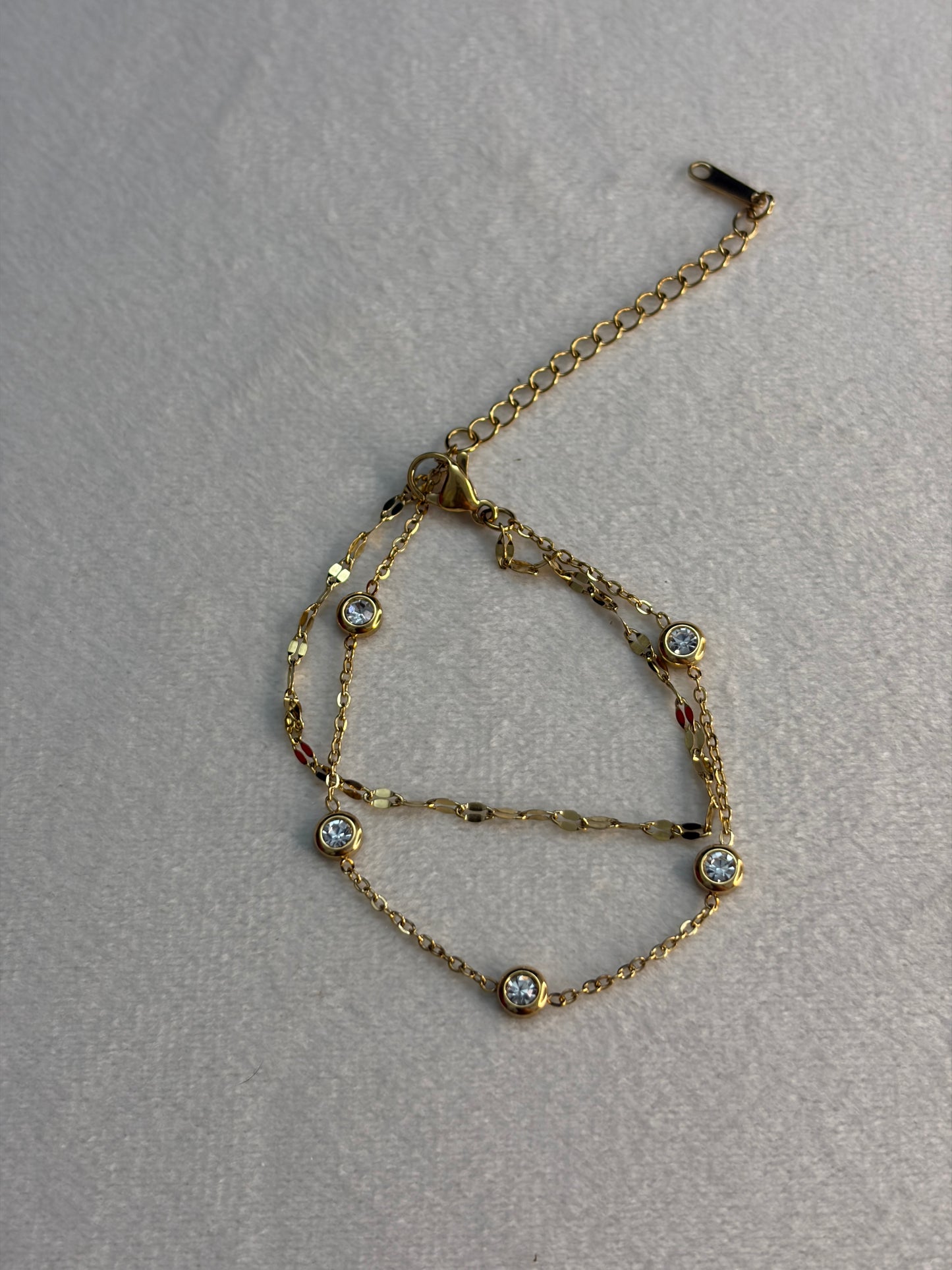 Double Layer Stone Bracelet