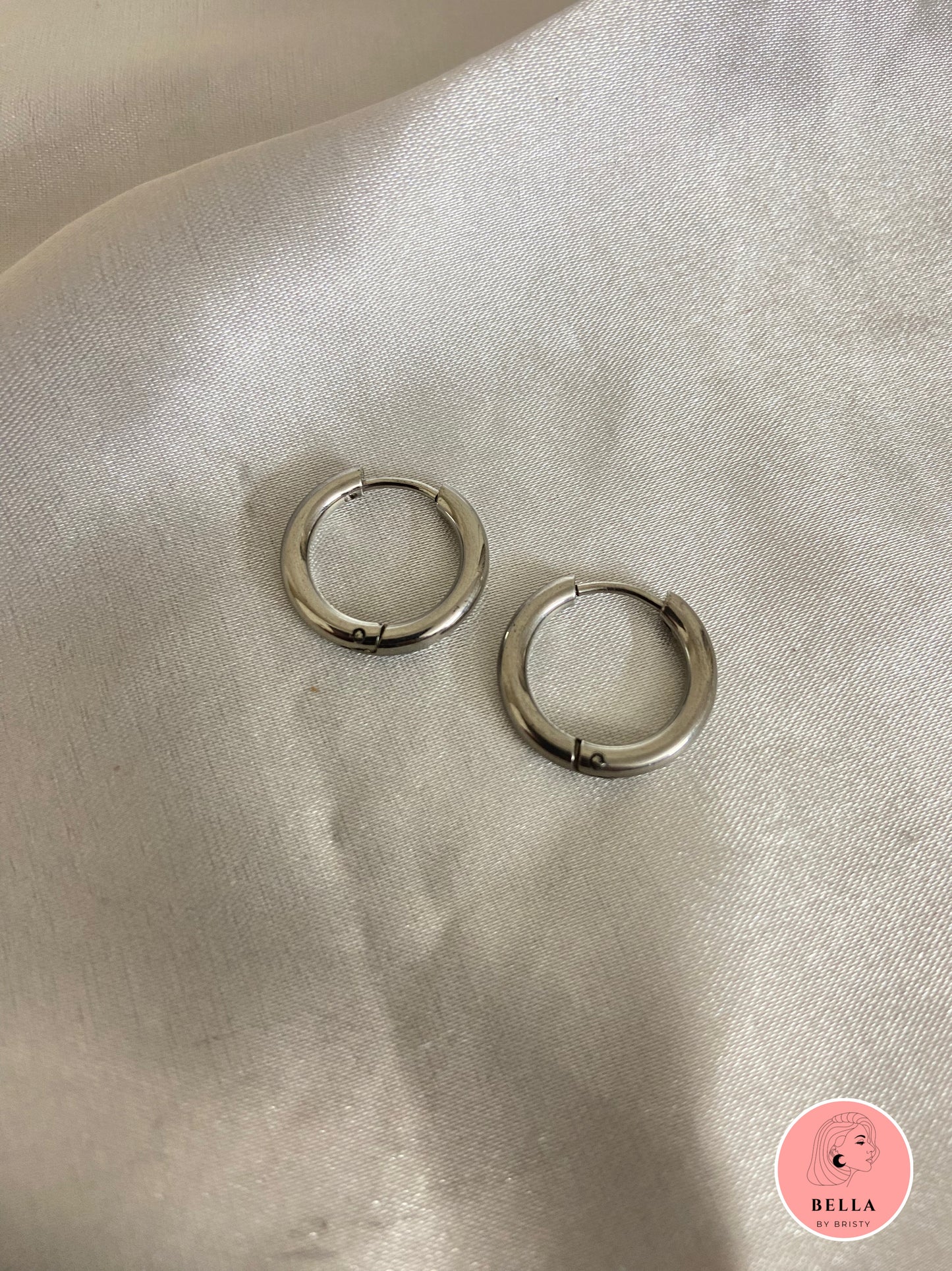 Silver Hoops -12 mm