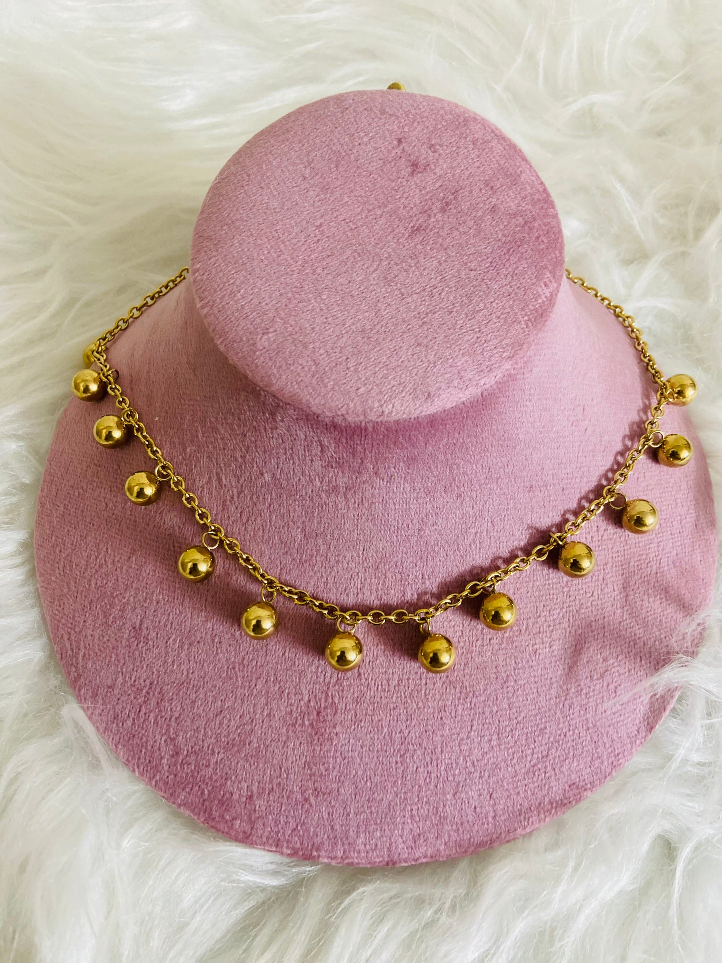 Golden Ball Necklace
