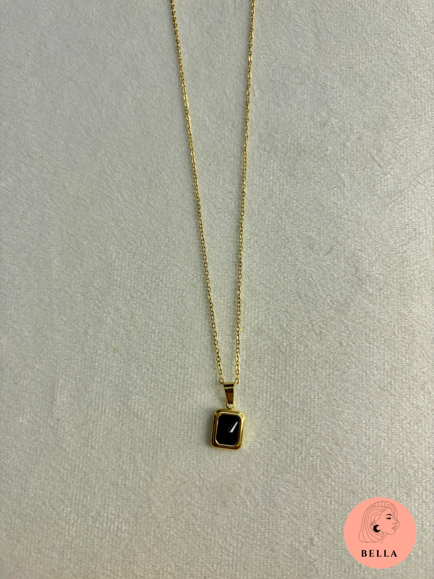 Black Stone Necklace