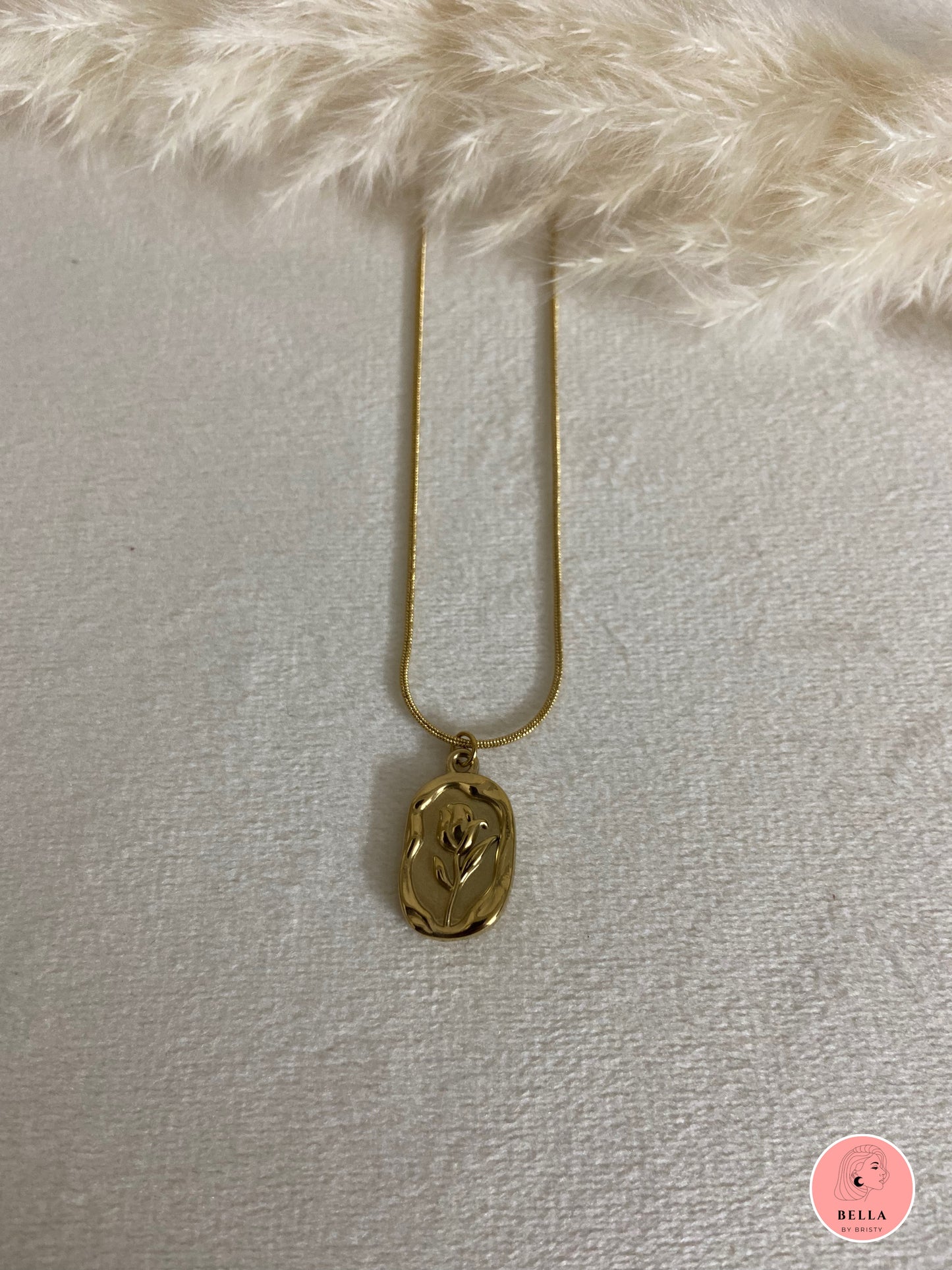Gold Tulip Necklace