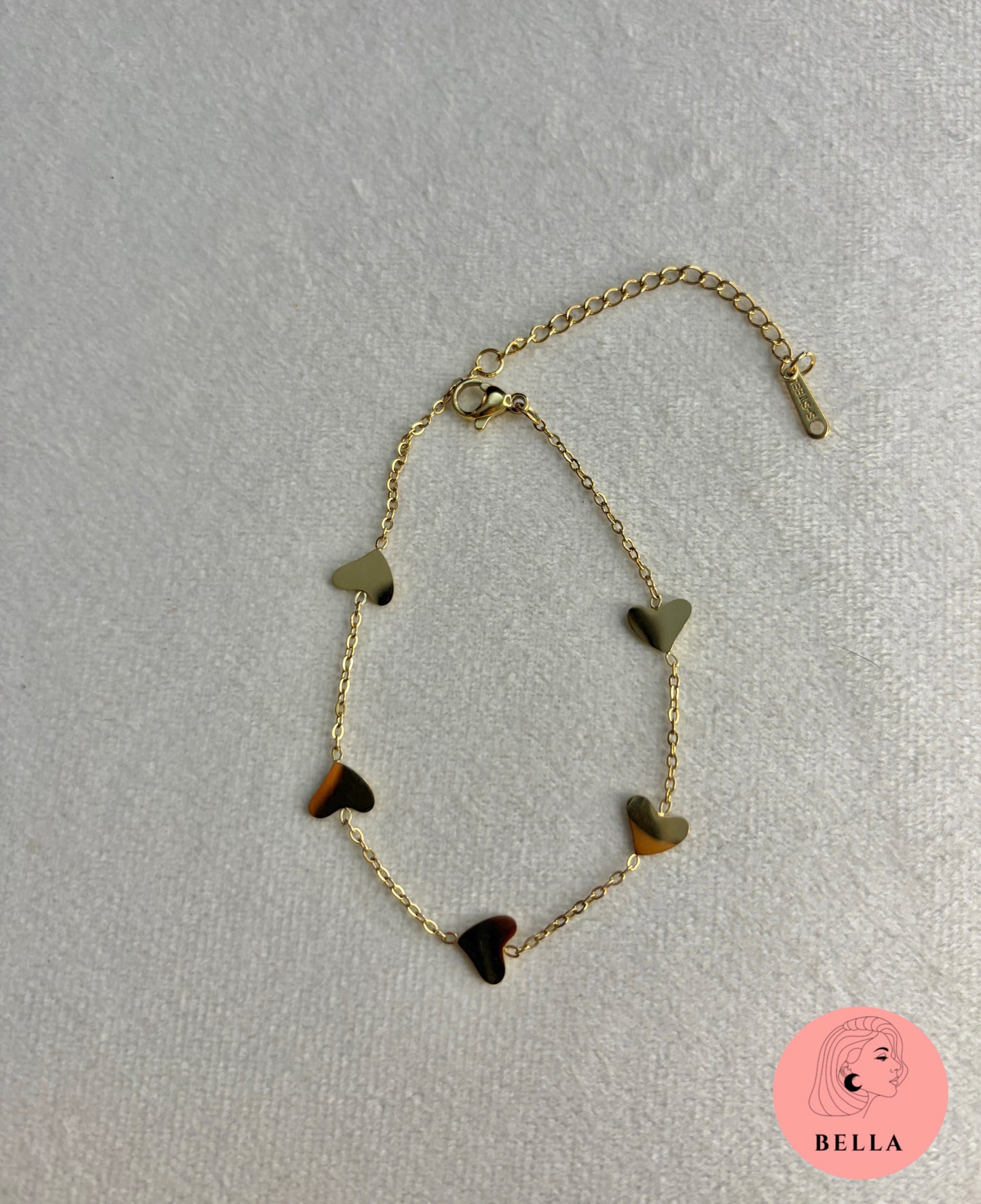 Five Heart Bracelet