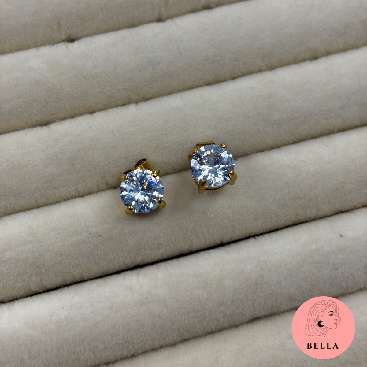 Round Stone Studs