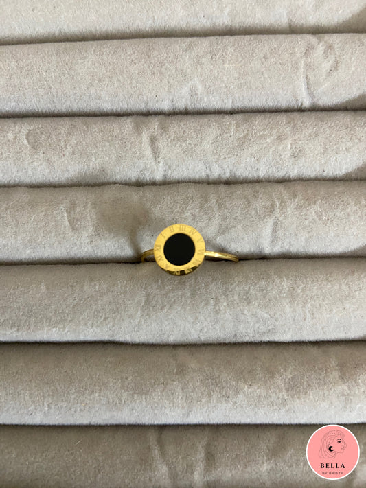 Black Round Ring