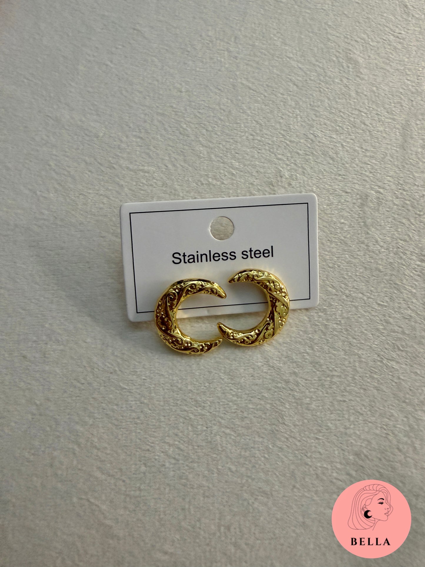 Moon Stud Earrings
