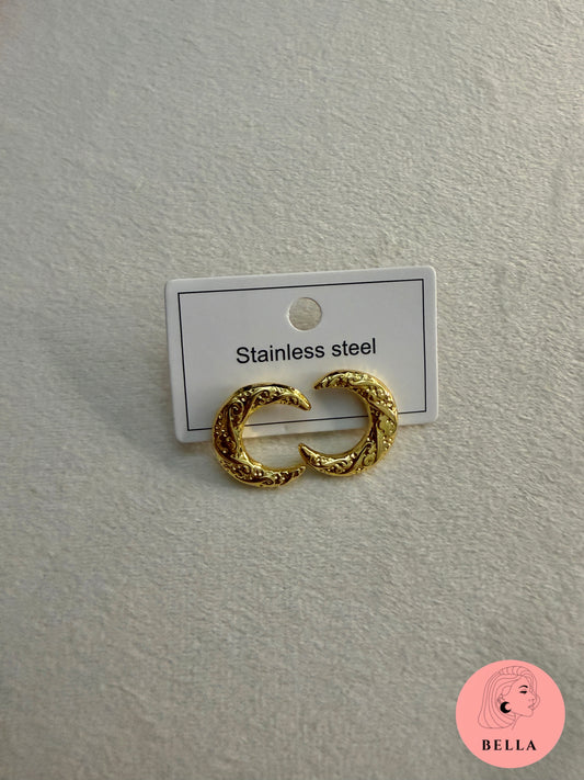 Moon Stud Earrings