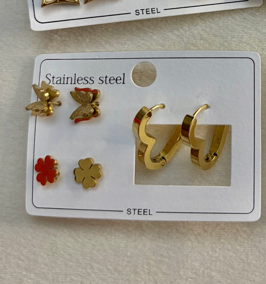 3 pair earring set
