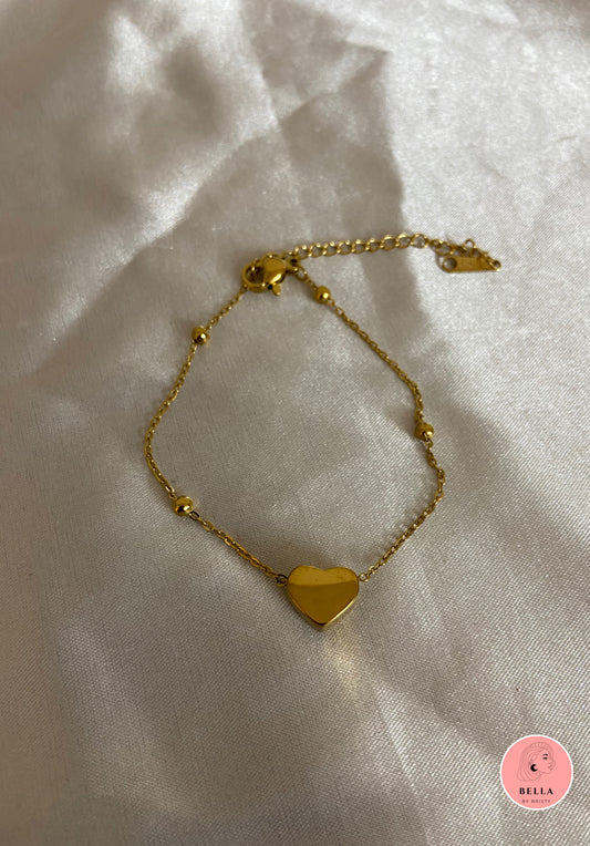 Heart Bracelet Golden