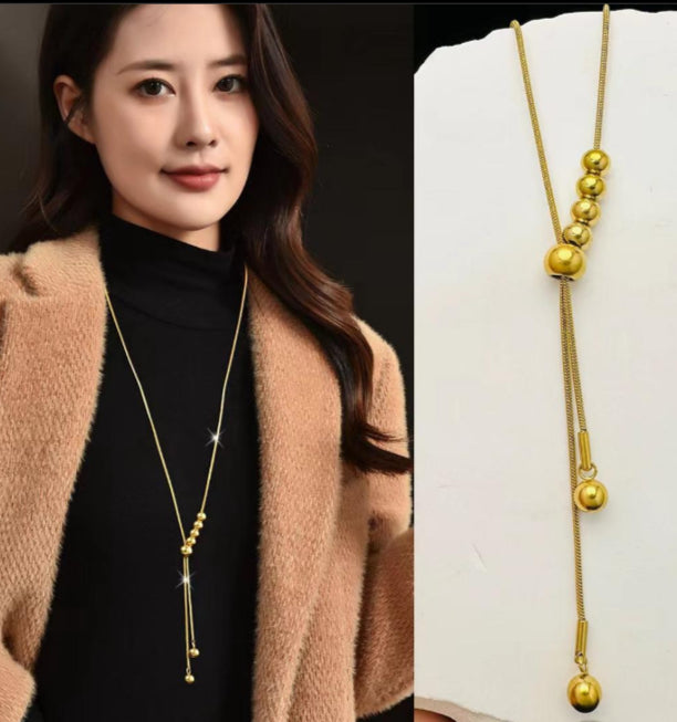 Ball style Long Necklace