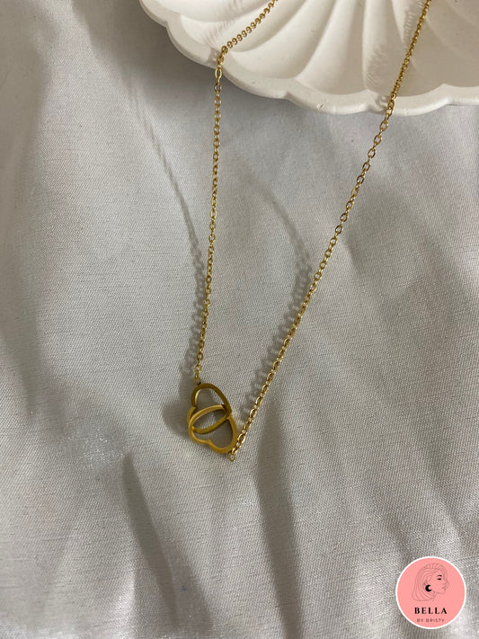 Double Heart Necklace