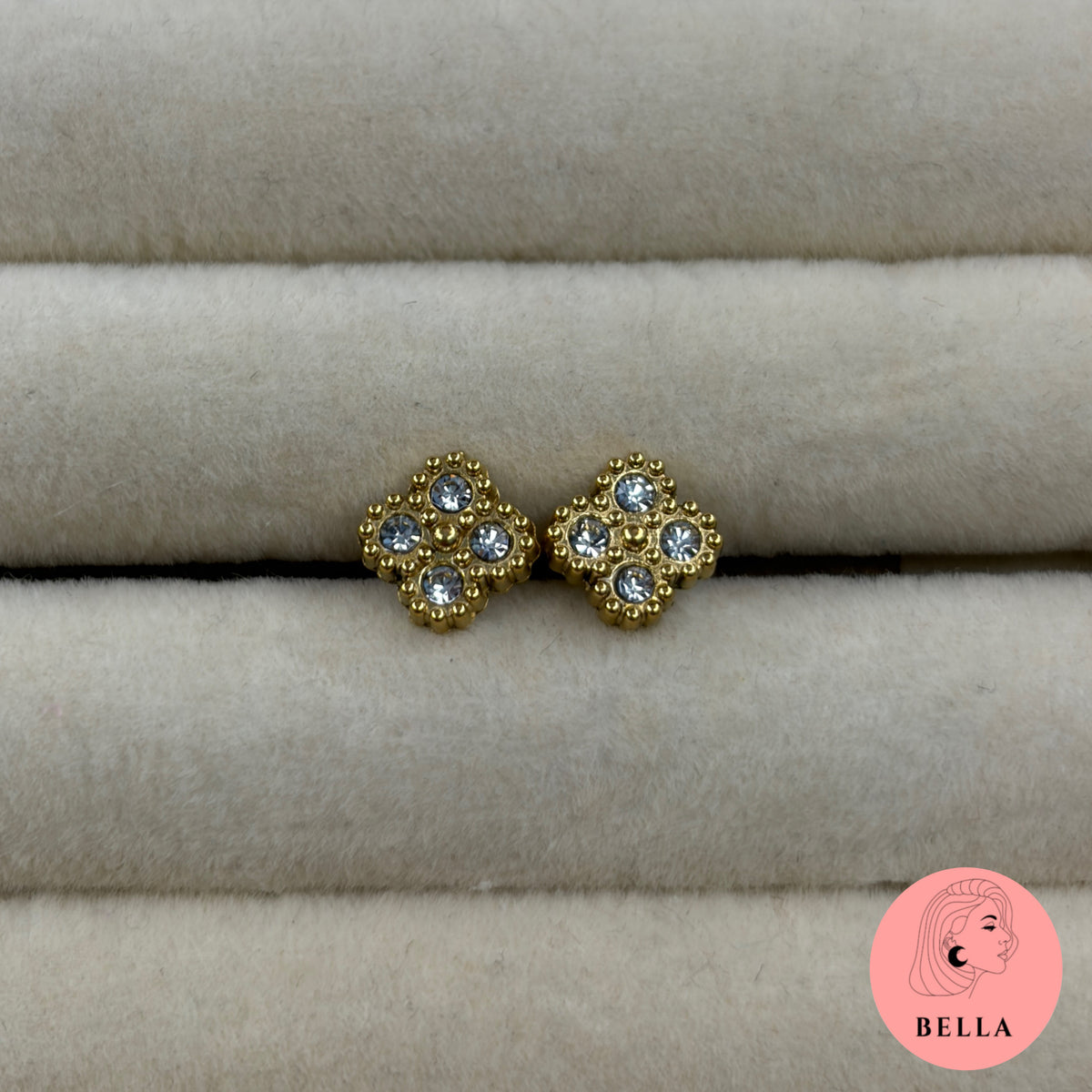 Clover Stone Small Stud Earrings