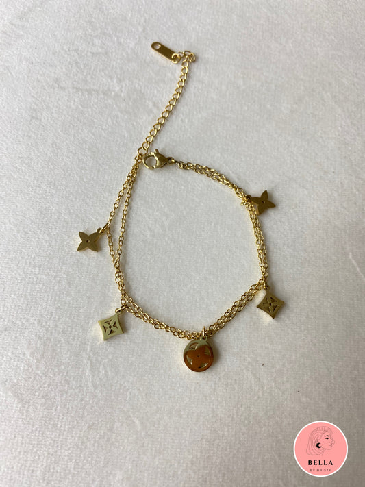 Double Layer Charm Bracelet