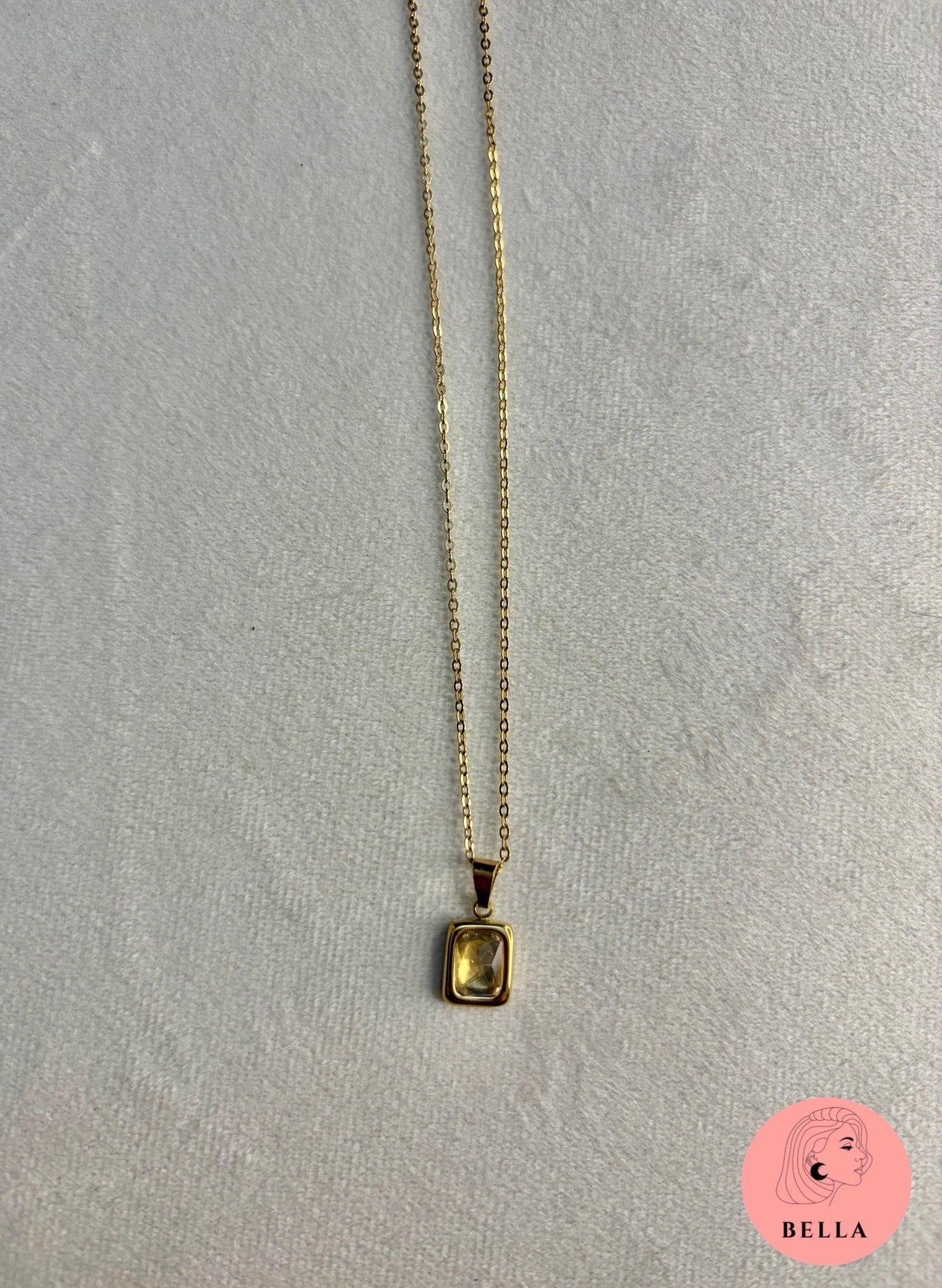 Yellow Stone Necklace