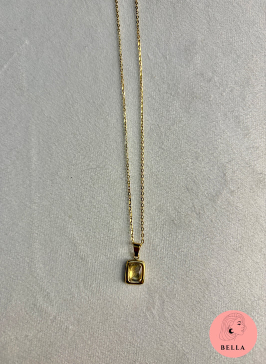 Yellow Stone Necklace