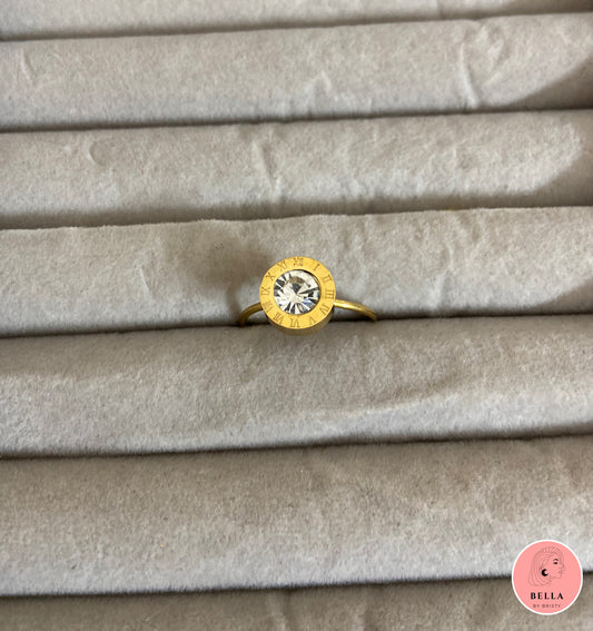 White Round Ring