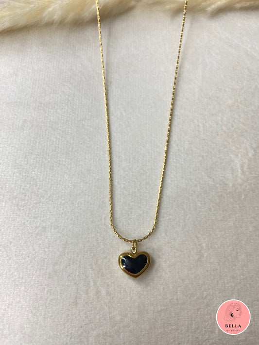 Black Heart Necklace