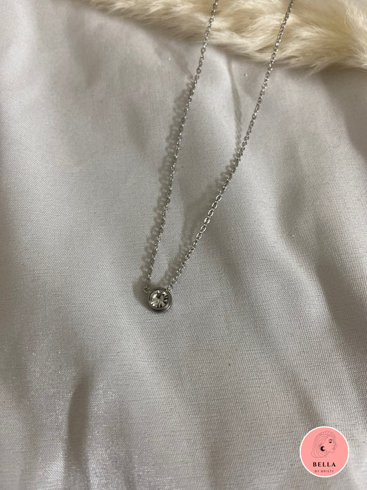 Silver Stone Necklace