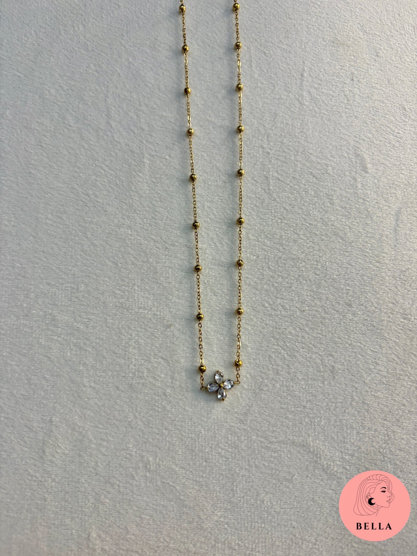 Flower Stone Necklace