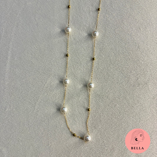 Pearl ball necklace