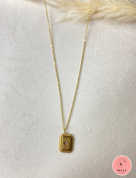 Square Charm Necklace