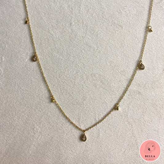 Teardrop Tassle Necklace