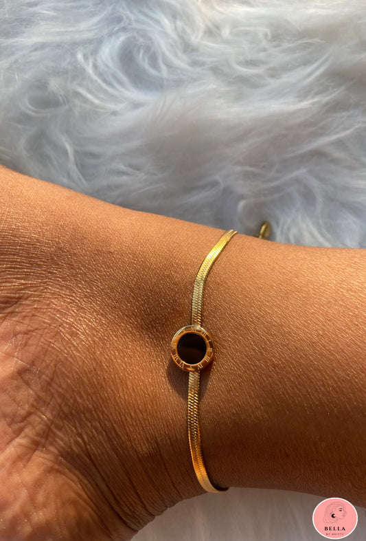 Black Stone Anklet