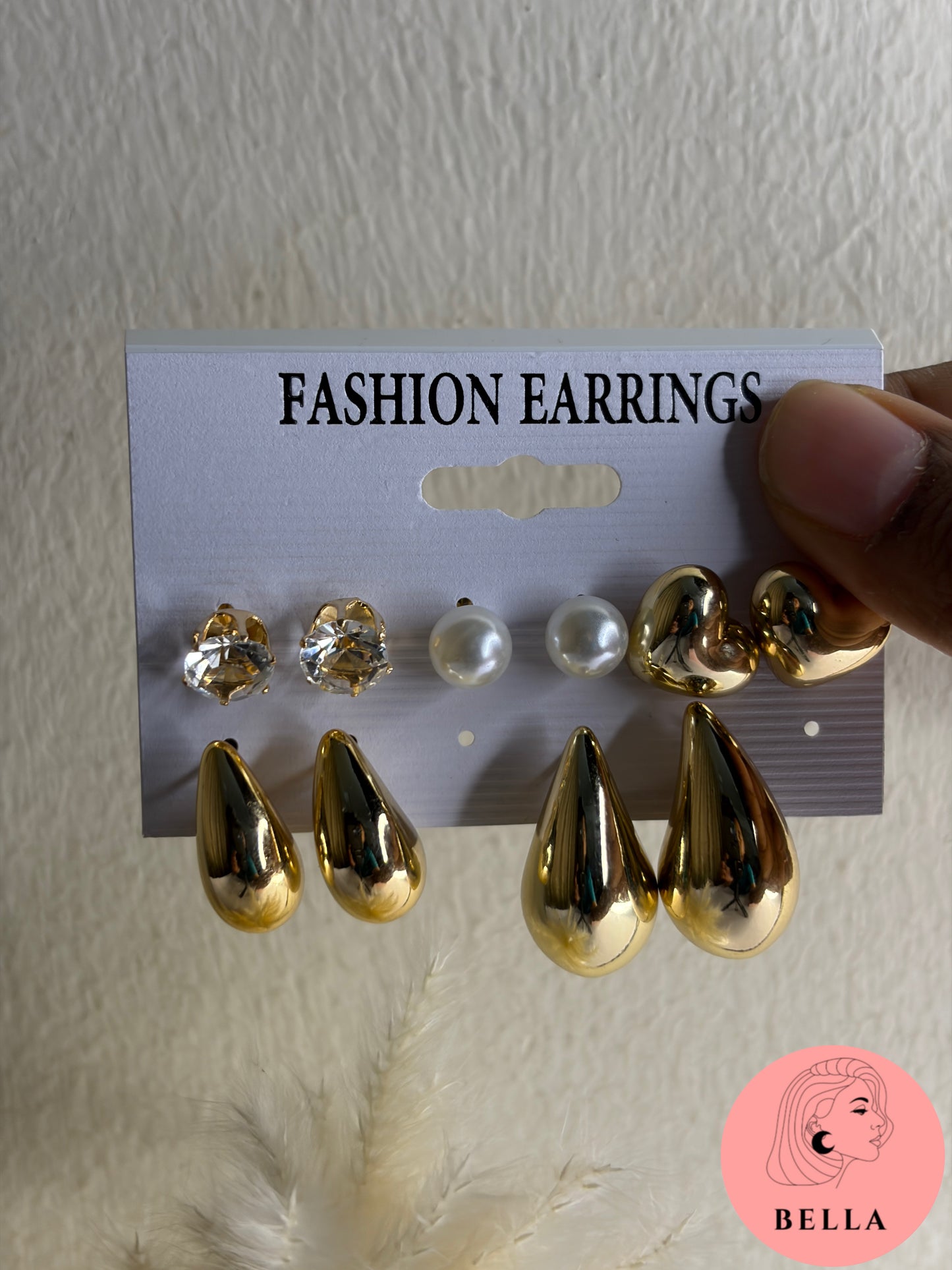5 pair earring set