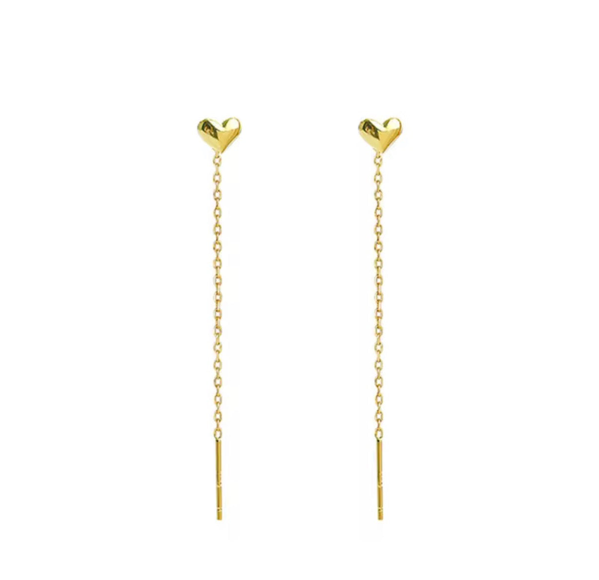 Heart Thread Earring