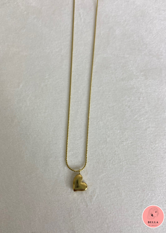 Tilted Heart Necklace