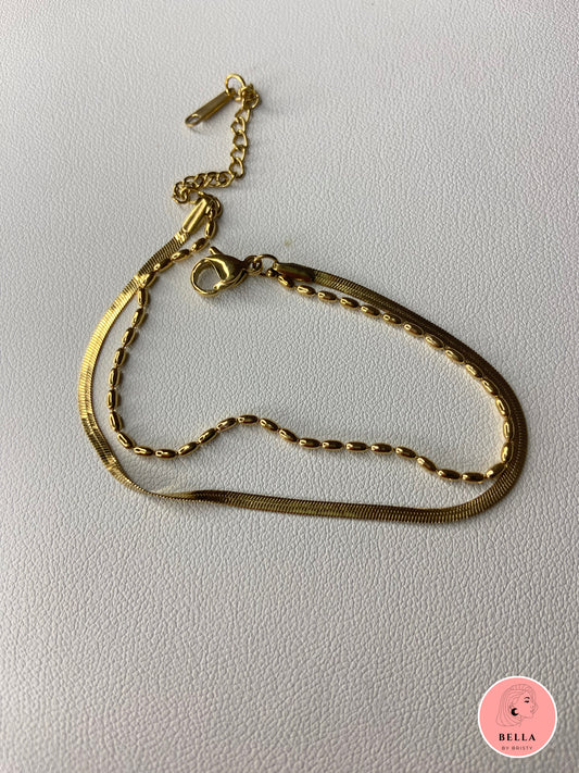 Double Layer Snake Chain Bracelet