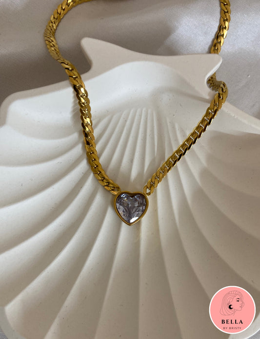 Heart Thick Chain Necklace
