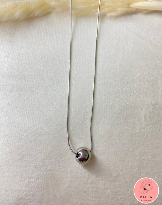 Silver Ball Necklace