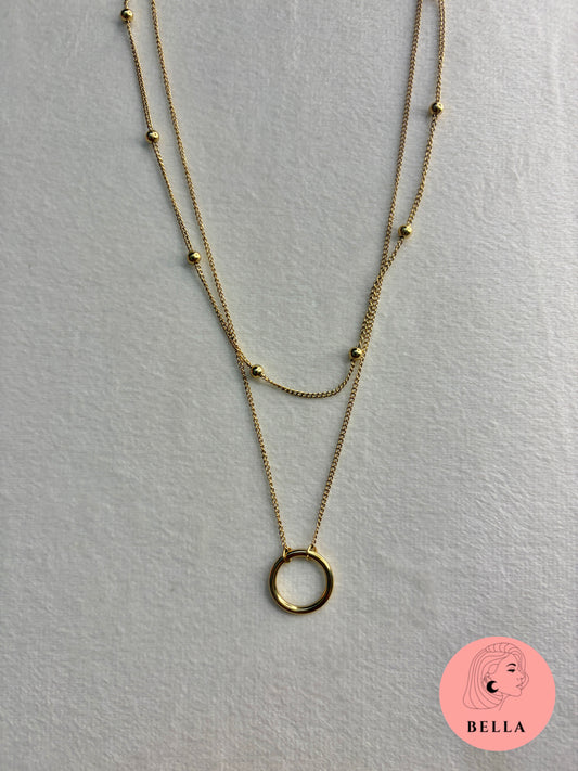 Double Layer Ball Necklace
