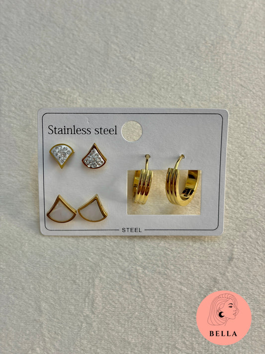 3 pair earring set - Clara