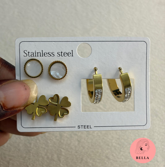 3 pair earring set - Siena