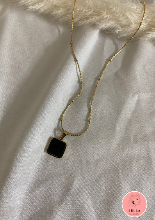 Black Square Pendant
