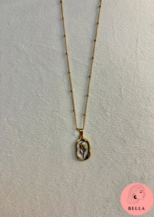White Tulip Necklace