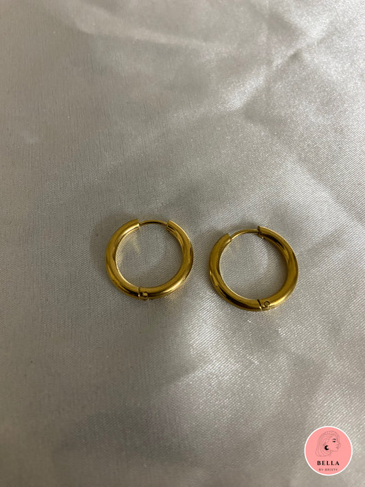 Golden Hoops-10mm