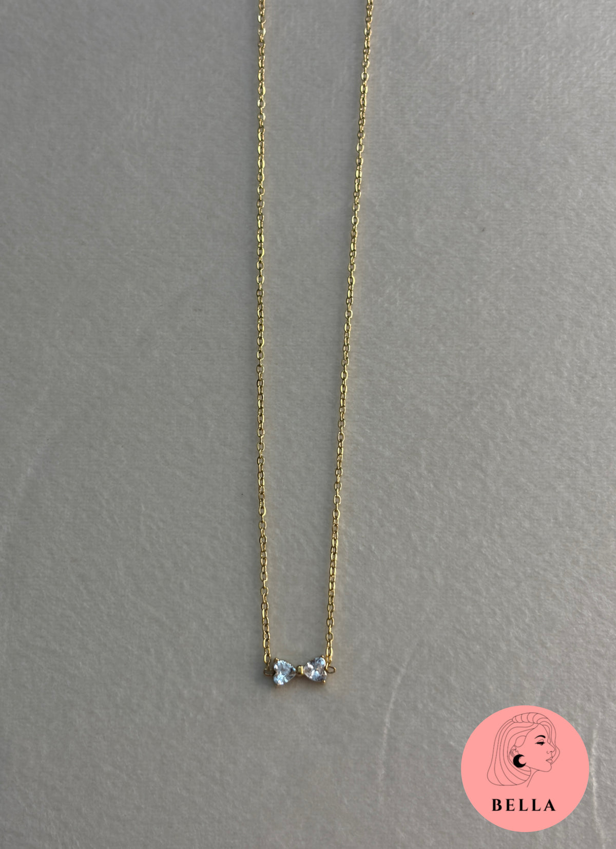 Bow Stone Necklace