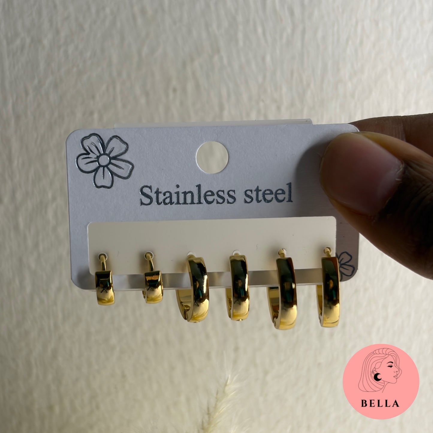 Small Chunky Hoops Set