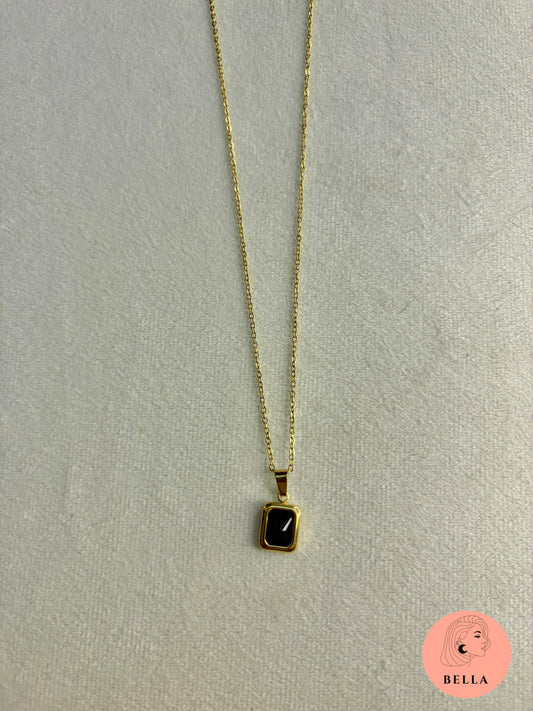 Black Stone Necklace