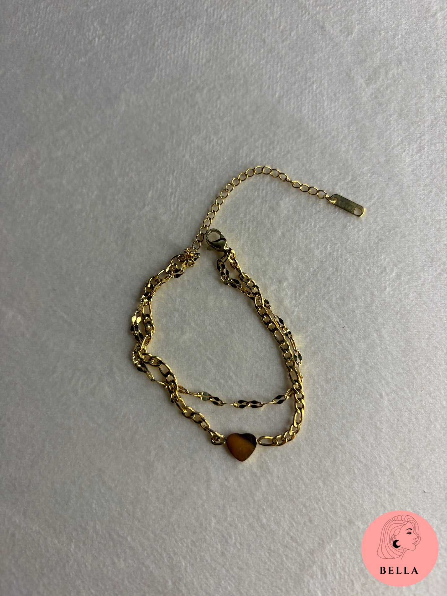 Double Layer Heart Bracelet