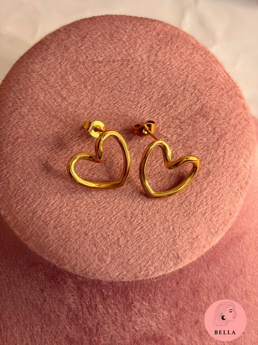 Tilty Heart Studs
